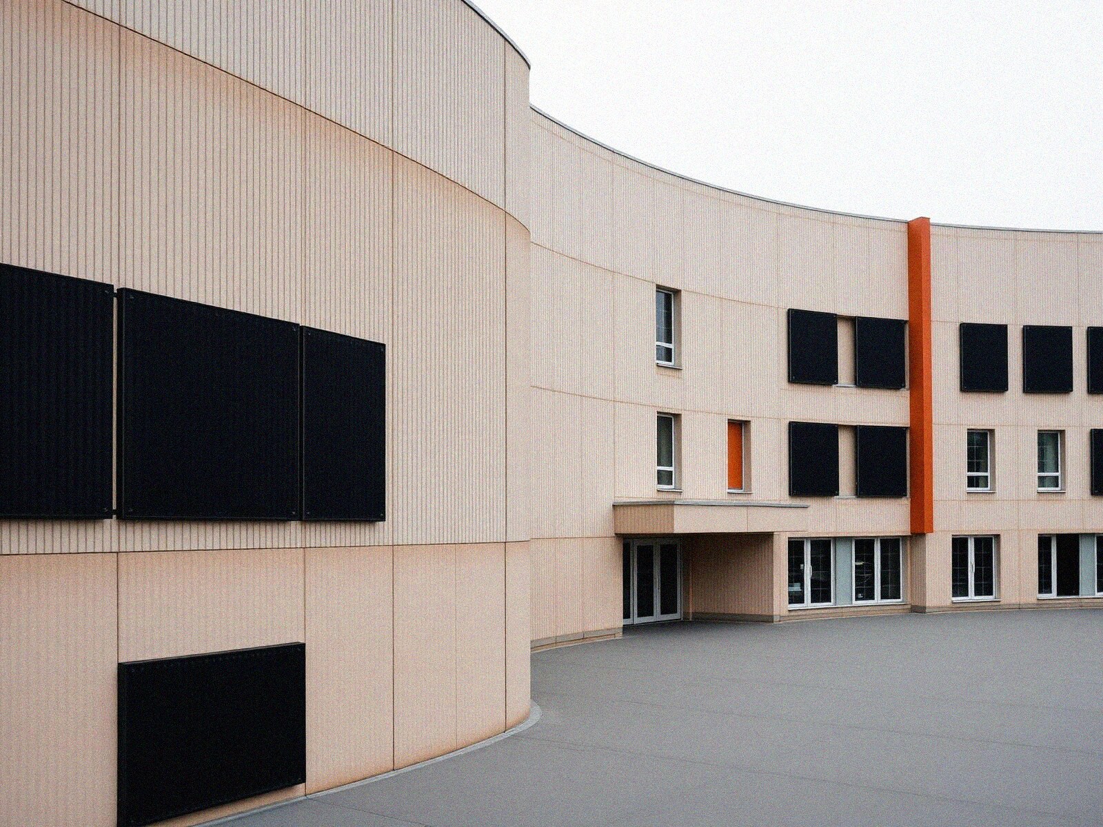 Solar facade for sports infrastructure